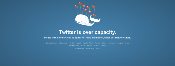 Twitter is over capacity